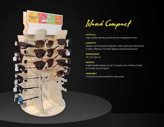 Compact stand with sunglasses (36 pairs assorted)